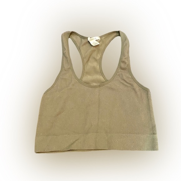 Bozzolo Other - NWOT BOZZOLO OLIVE GREEN RIBBED SPORTS BRA // SIZE SMALL💚